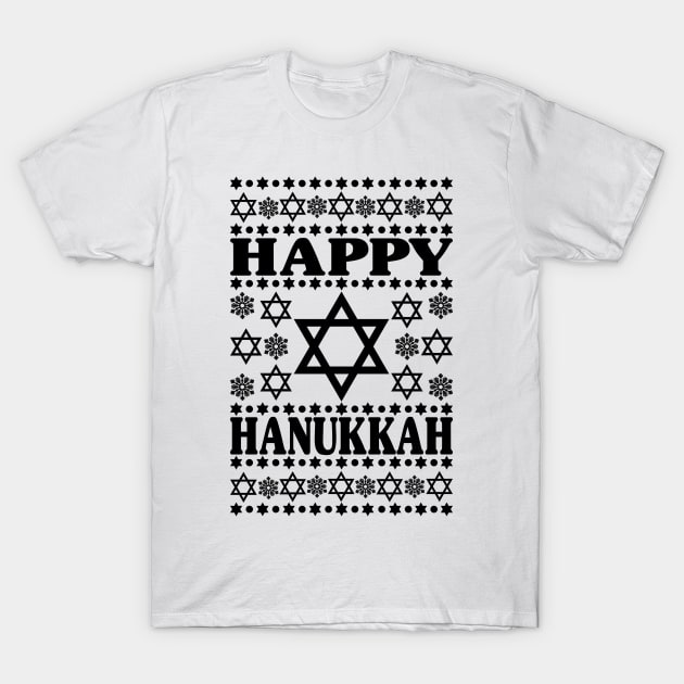 Happy Hanukkah - Jewish Holiday Gift For Men, Women & Kids T-Shirt by Art Like Wow Designs